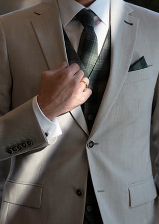 Hochzeitsanzug Detail